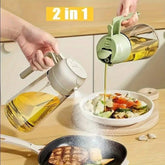 2-in-1 Oil Sprayer Bottle – Smart Kitchen Essential for Cooking & BBQ– 50% OFF Limited Time Deal