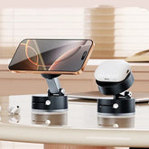 Vacuum Magnetic Suction Cup Folding Swivel Stand – Double-Sided Universal Mobile Phone Holder