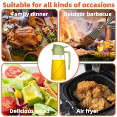 2-in-1 Oil Sprayer Bottle – Smart Kitchen Essential for Cooking & BBQ– 50% OFF Limited Time Deal